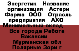 Энергетик › Название организации ­ Астери-Фарма, ООО › Отрасль предприятия ­ АХО › Минимальный оклад ­ 1 - Все города Работа » Вакансии   . Мурманская обл.,Полярные Зори г.